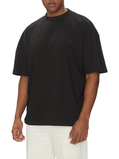 John Richmond T-shirt manica corta con logo Paver nero