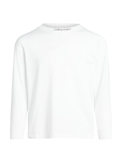 Calvin Klein Jeans T-shirt manica lunga taglio relaxed bianco