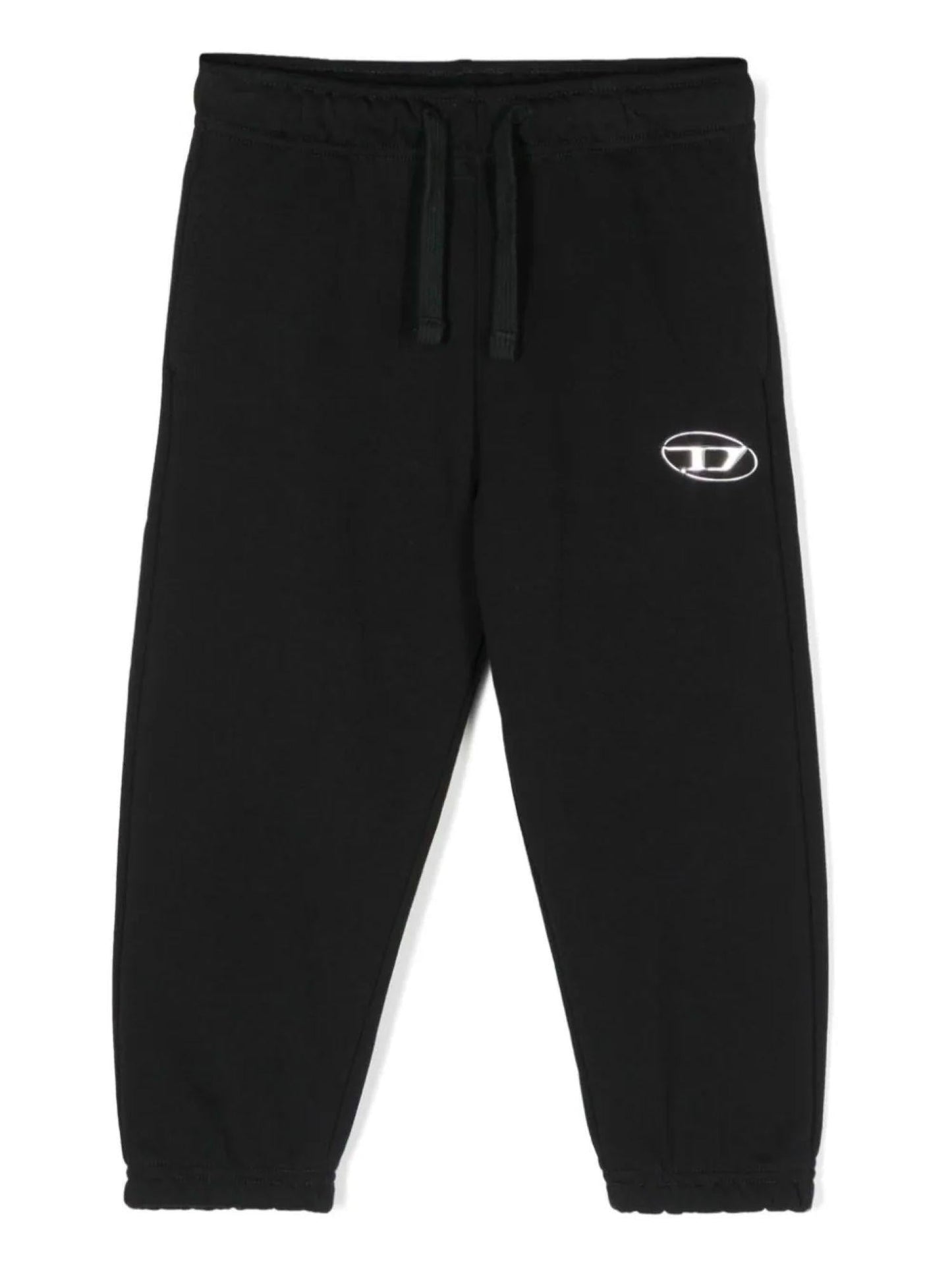 Diesel pantaloni joggers Pmacis con logo iconico nero