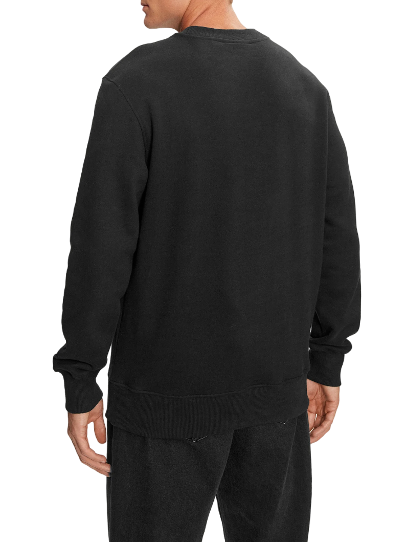 Calvin Klein Jeans felpa in caldo cotone con logo nero