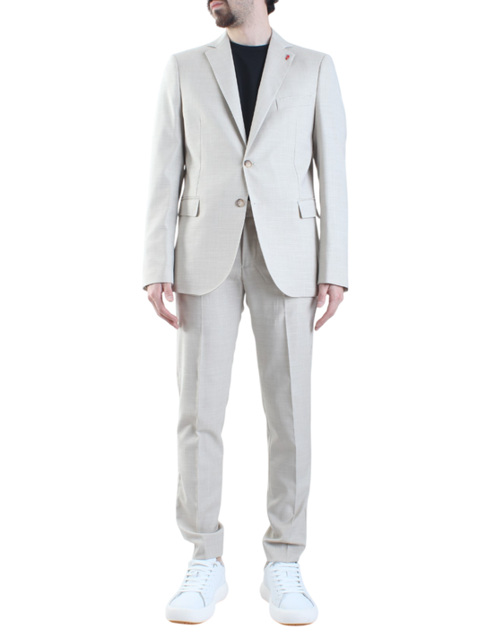 Mulish abito da uomo con giacca monopetto color sabbia