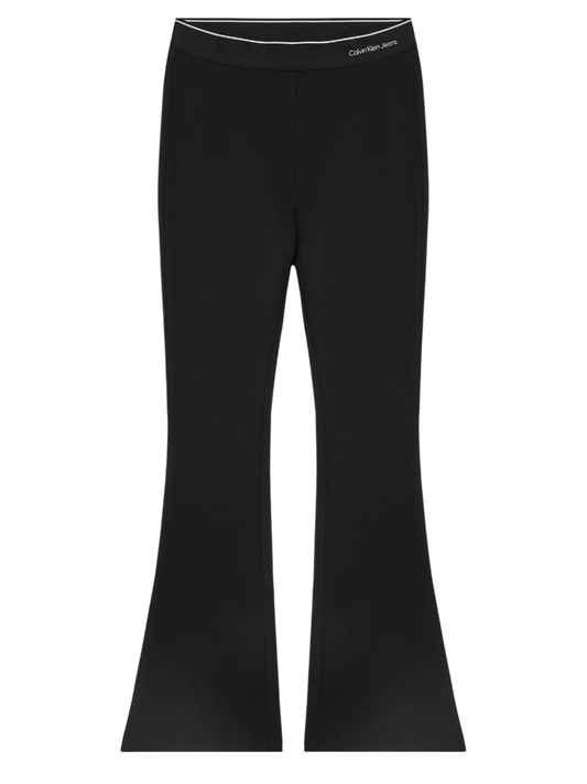 Calvin Klein Jeans leggings flare bambina nero
