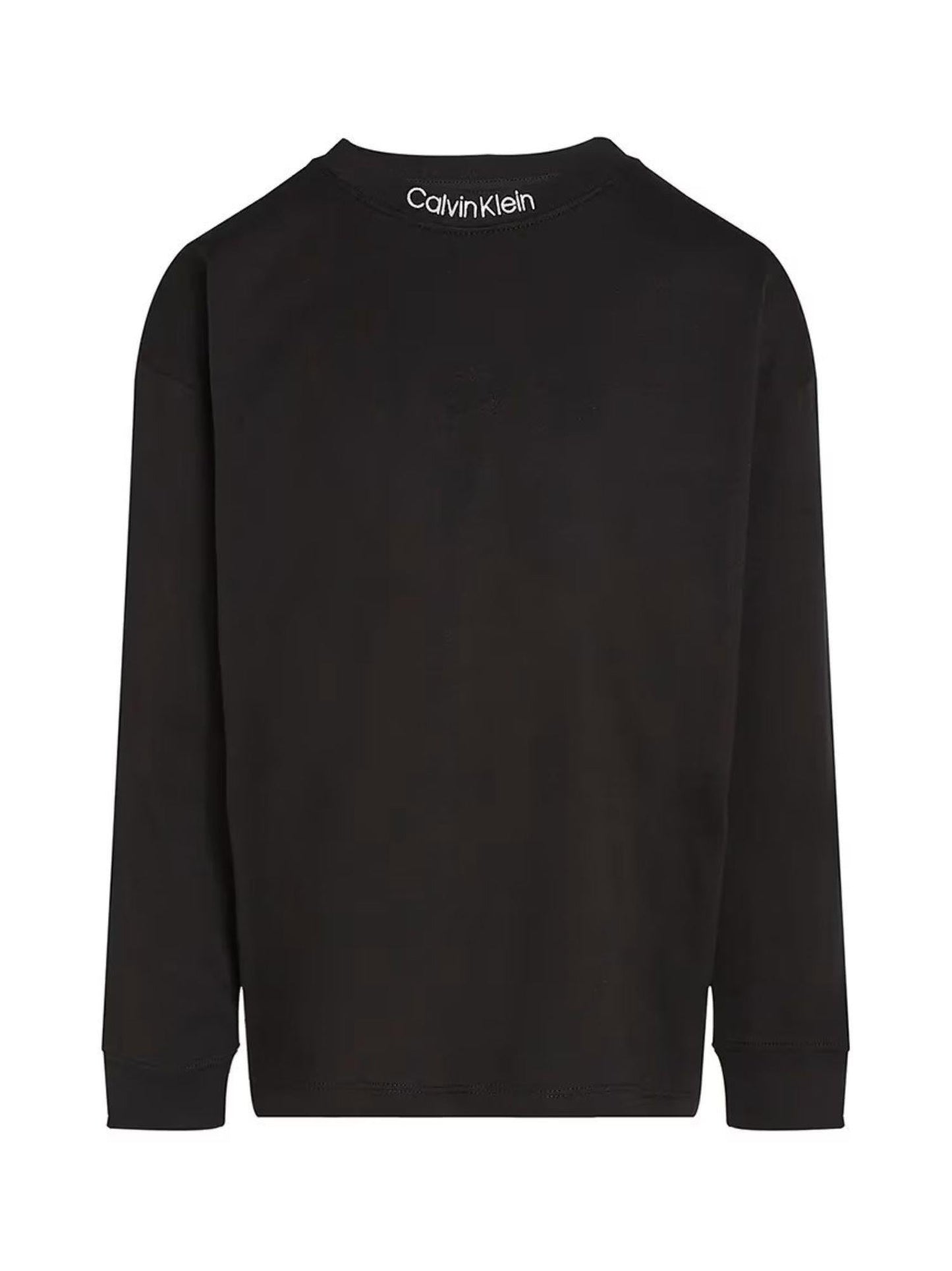 Calvin Klein Jeans T-shirt manica lunga taglio relaxed nero
