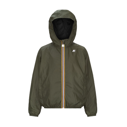 K-Way giubbino antivento leggero Jake reversibile nero verde