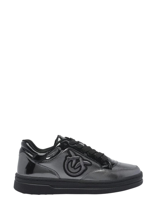 Pinko sneakers Mandy in pelle laminata nero