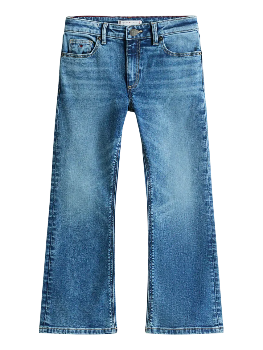 Tommy Hilfiger jeans bambina flare lavaggio blu