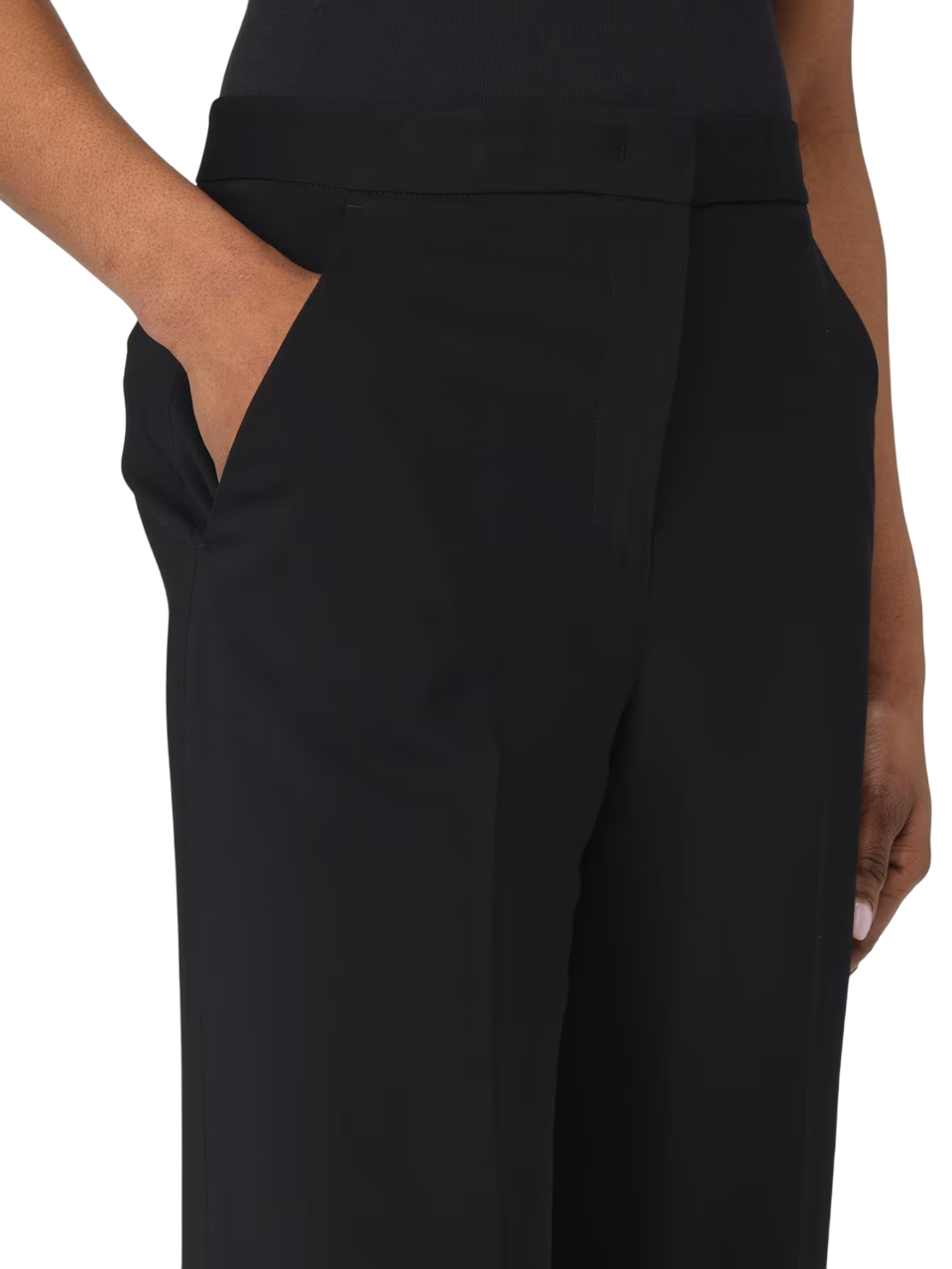 Pinko pantaloni palazzo Pergamino in cady tecnico nero