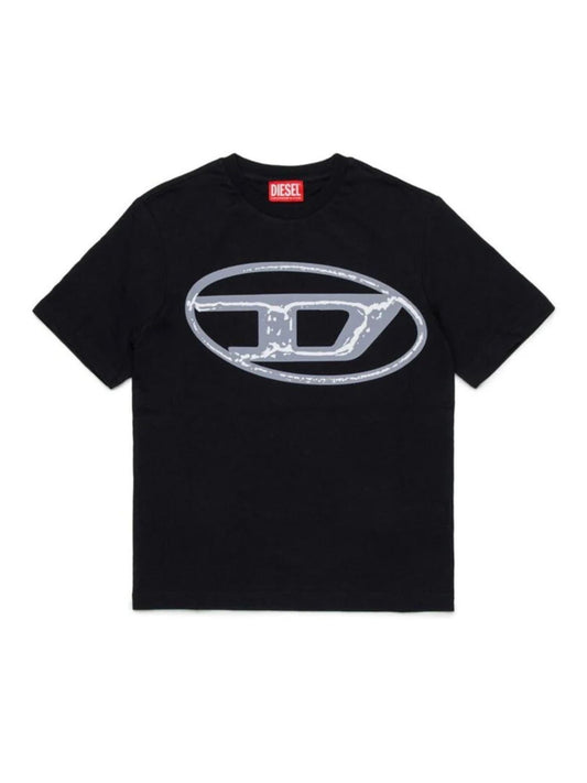 Diesel T-shirt manica corta con logo nero