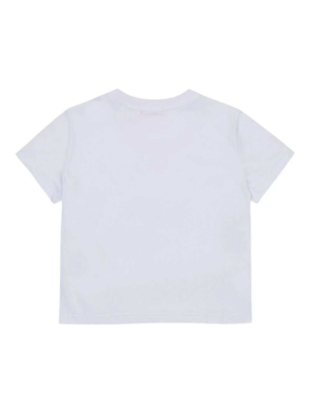Diesel T-shirt manica corta con logo paillettes bianco