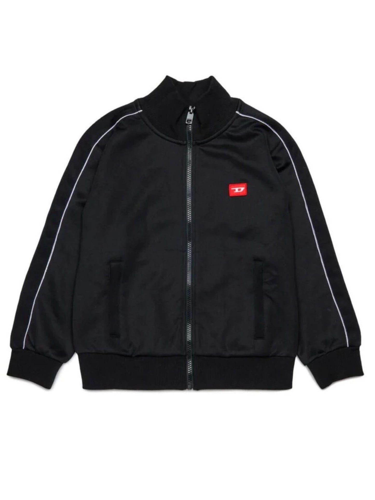 Diesel felpa con zip bambino Slockd nero