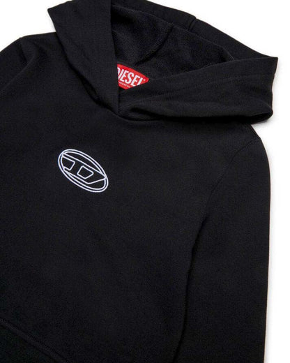Diesel felpa con cappuccio Sasyhood nero