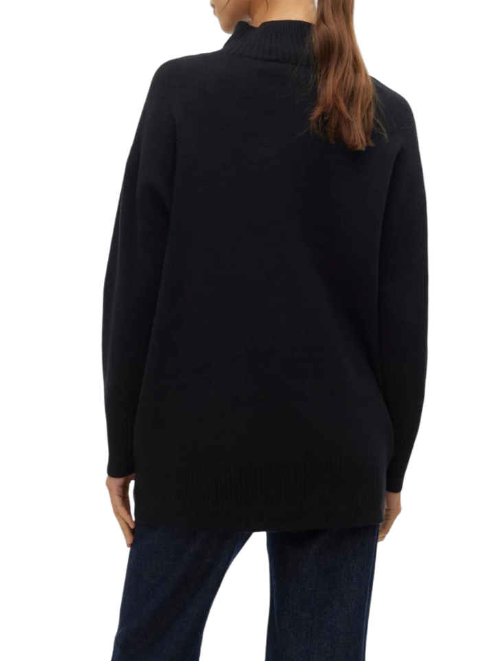 Vero Moda maglia dolcevita Gold in misto viscosa nero