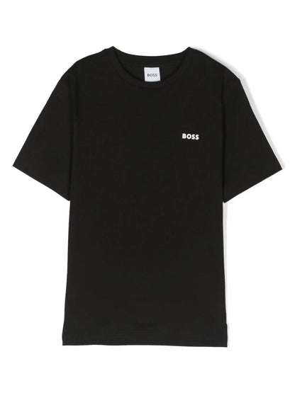 Boss T-shirt maniche corte in jersey con logo nero