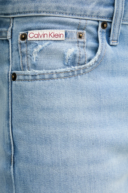Calvin Klein Jeans jeans gamba dritta lavaggio blu