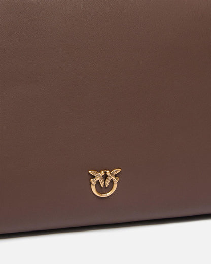 Pinko borsa a tracolla Triplet in pelle marrone