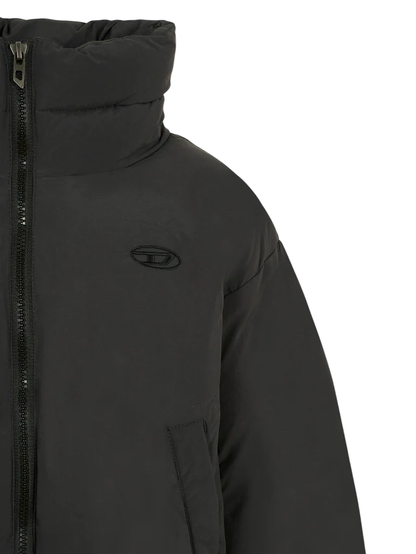 Diesel piumino Jwravys in nylon nero