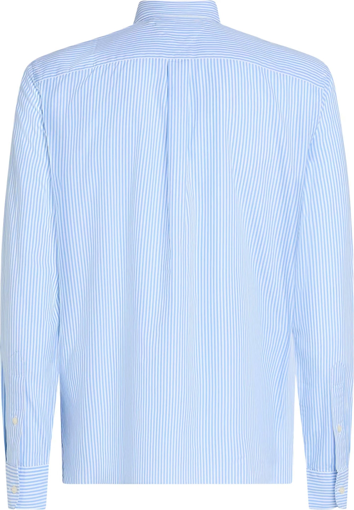 Tommy Hilfiger camicia manica lunga a righe celeste bianco