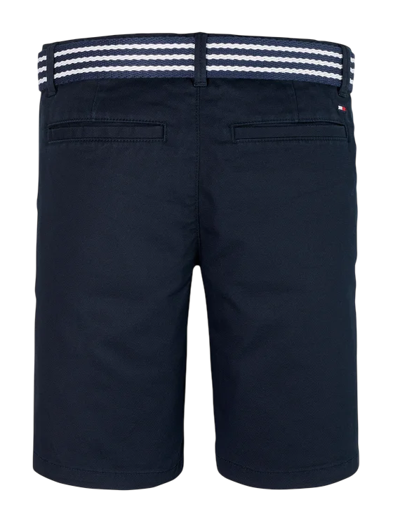 Tommy Hilfiger bermuda bambino con cintura blu