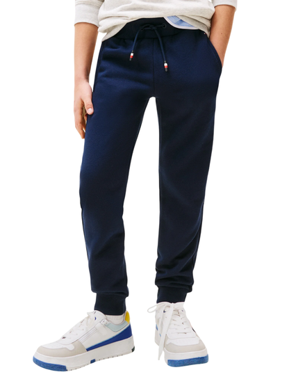 Tommy Hilfiger pantaloni joggers in felpa blu