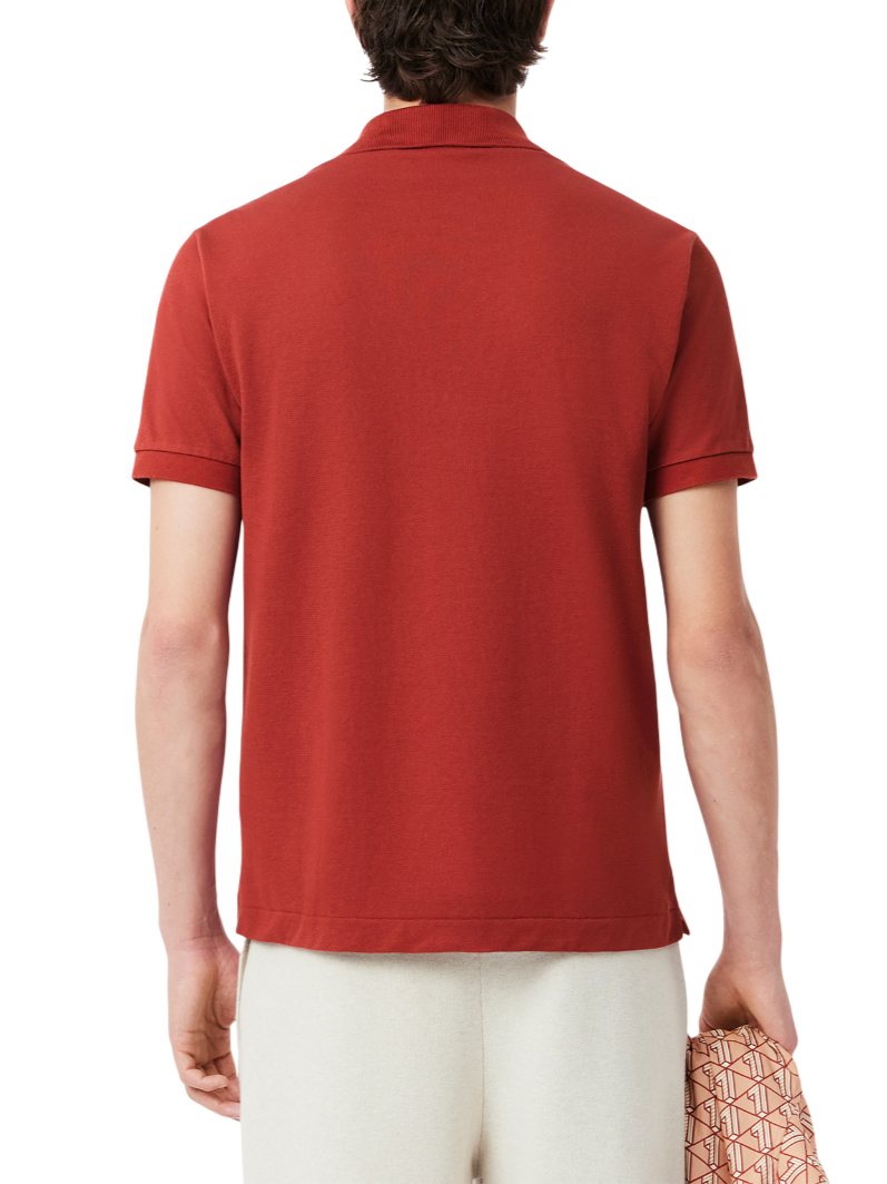 Lacoste polo manica corta 12.12 in piquè ruggine