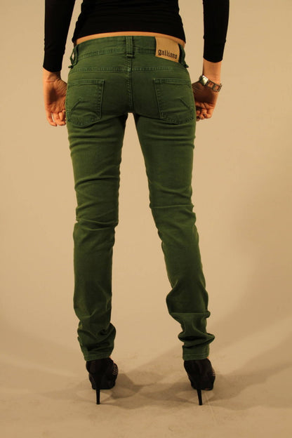 John Galliano Jeans Denim Donna Verde""