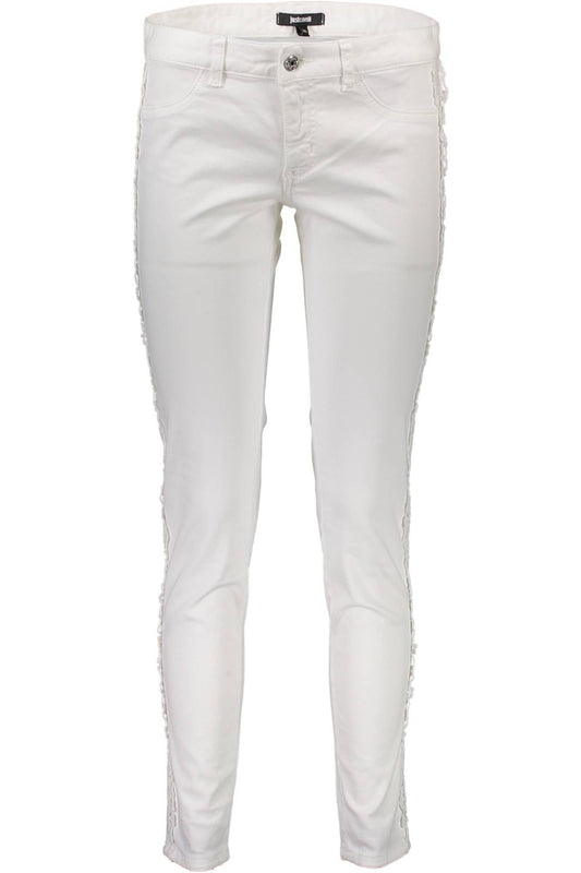 JUST CAVALLI PANTALONE DONNA BIANCO""