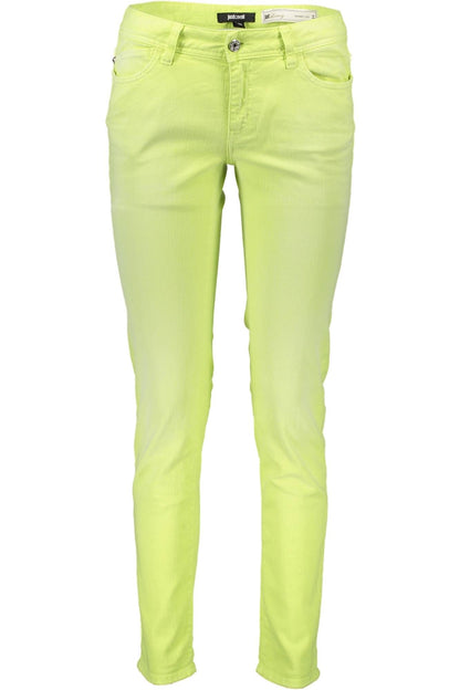 JUST CAVALLI PANTALONE DONNA GIALLO""