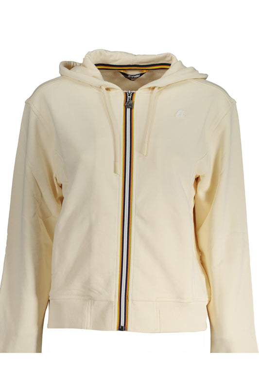 K-WAY FELPA CON ZIP DONNA BEIGE