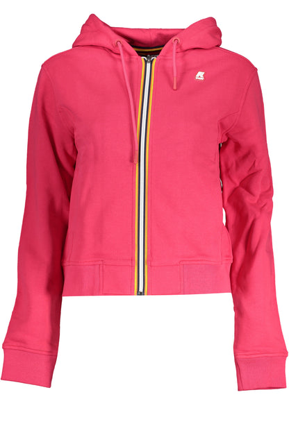 K-WAY FELPA CON ZIP DONNA ROSA