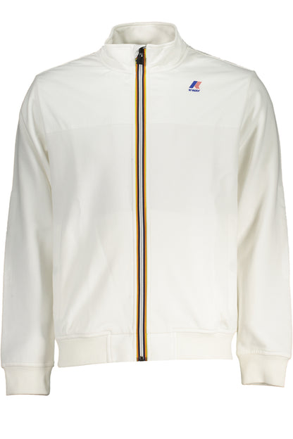 K-WAY FELPA CON ZIP UOMO BIANCO""