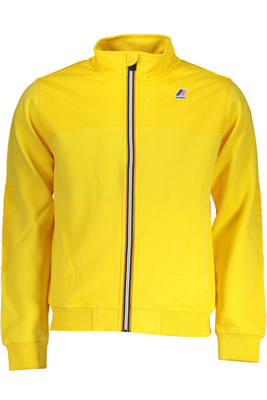 K-WAY FELPA CON ZIP UOMO GIALLO""