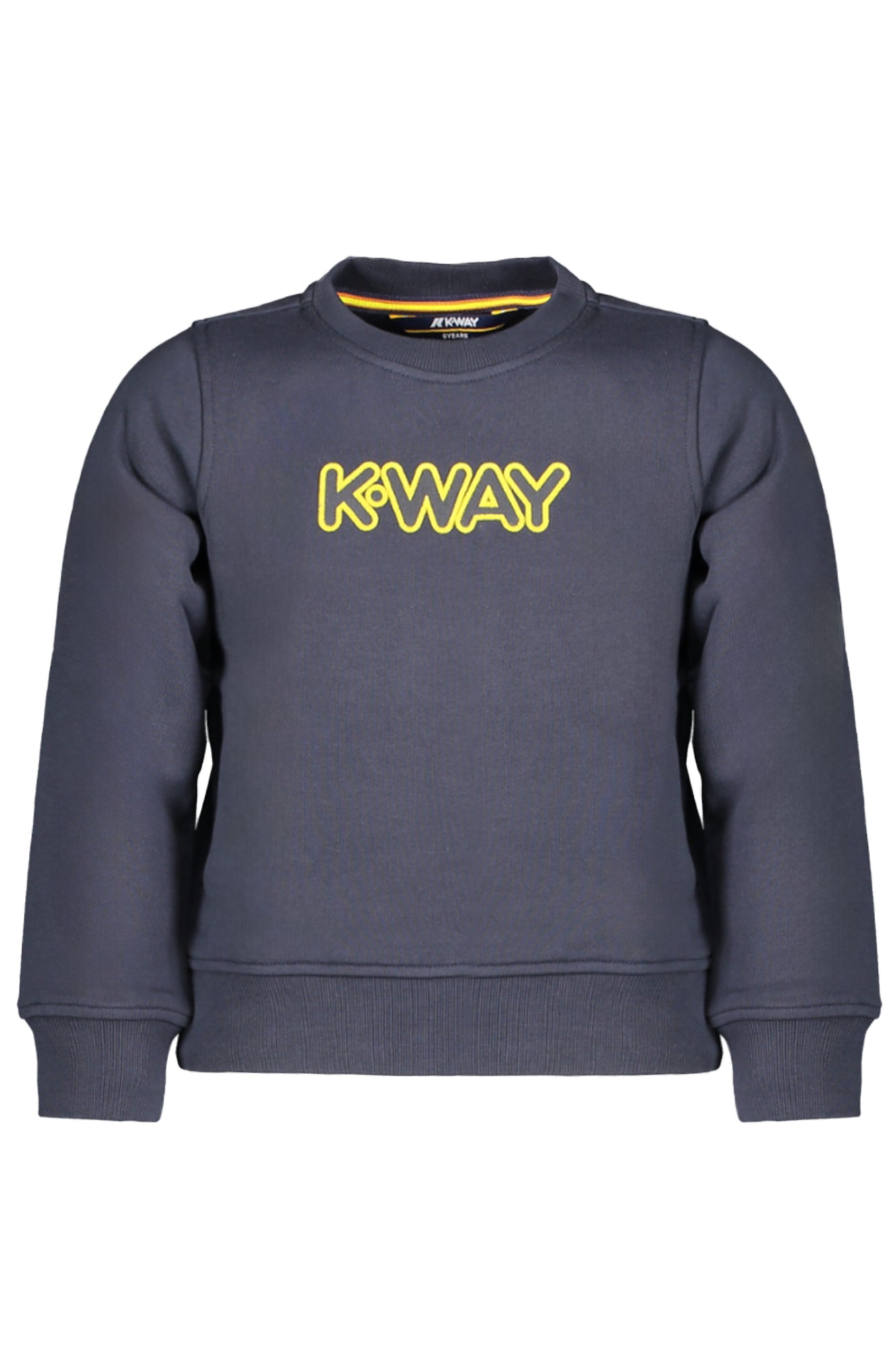 K-WAY FELPA SENZA ZIP BAMBINO BLU