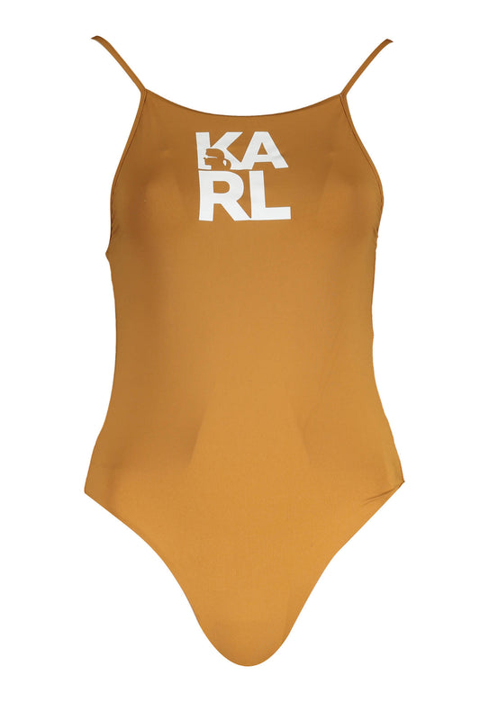 KARL LAGERFELD BEACHWEAR COSTUME INTERO DONNA MARRONE""