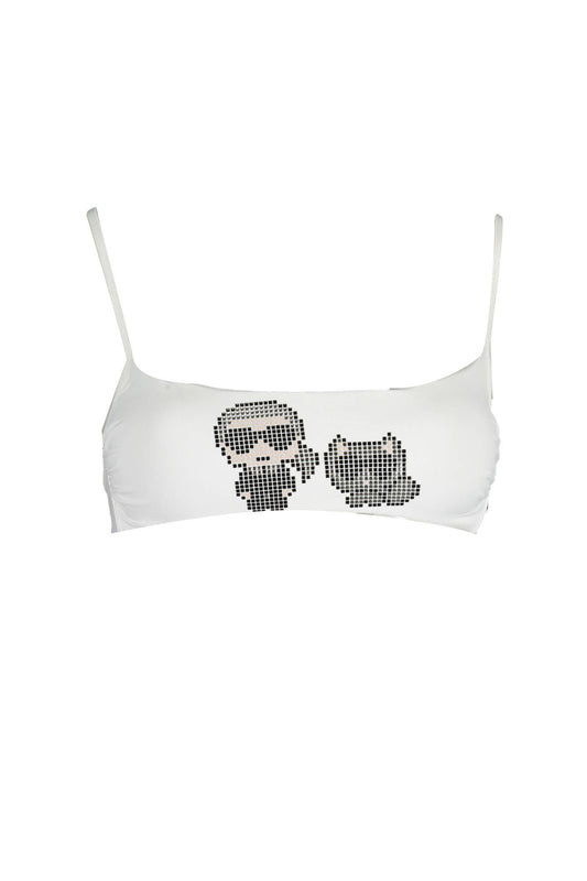 KARL LAGERFELD BEACHWEAR COSTUME PARTE SOPRA DONNA BIANCO""