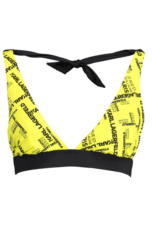 Karl Lagerfeld Beachwear Costume Parte Sopra Donna Giallo""