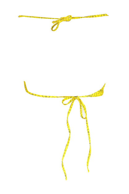 Karl Lagerfeld Beachwear Costume Parte Sopra Donna Giallo""