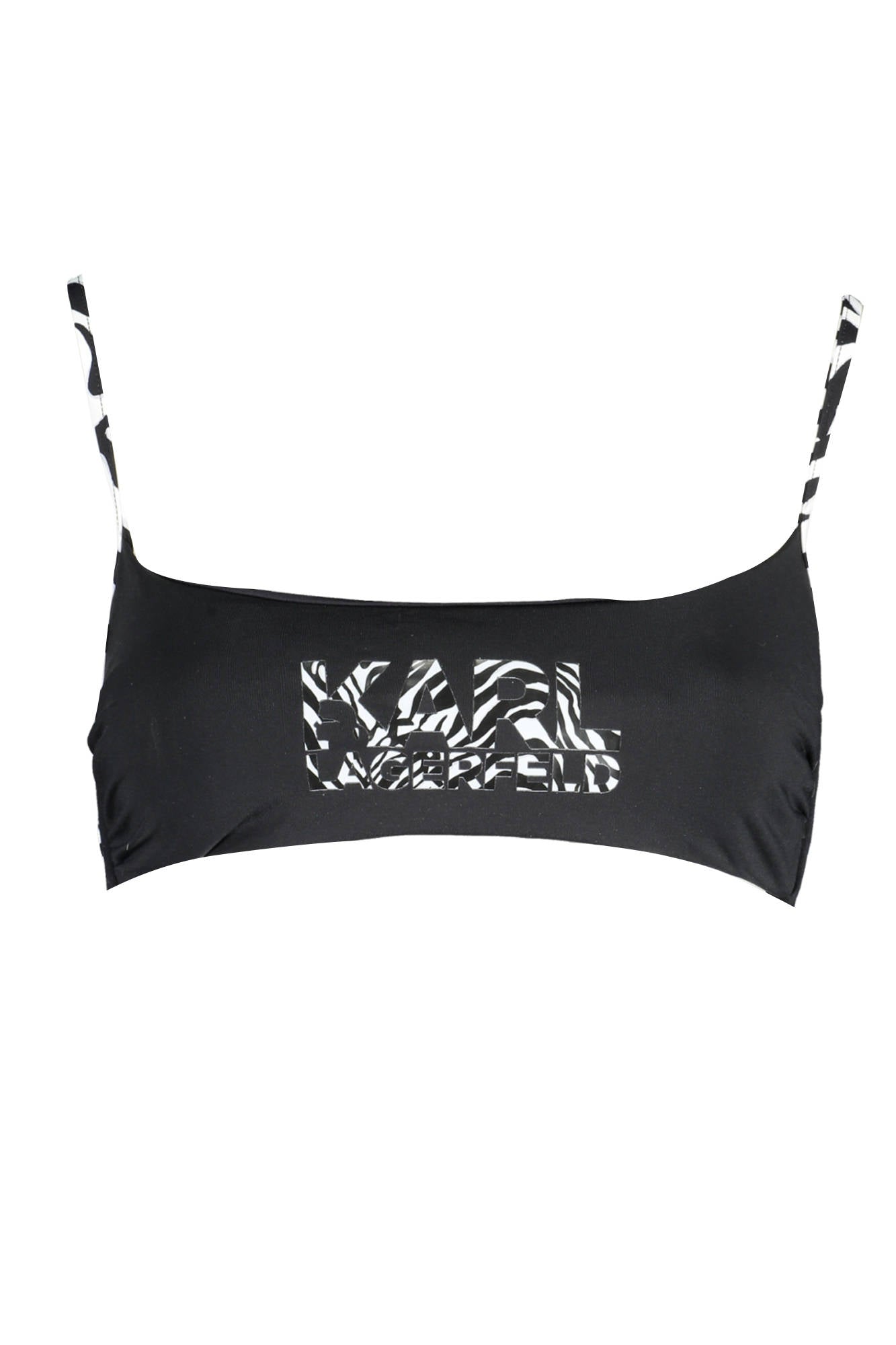 Karl Lagerfeld Beachwear Costume Parte Sopra Donna Nero""