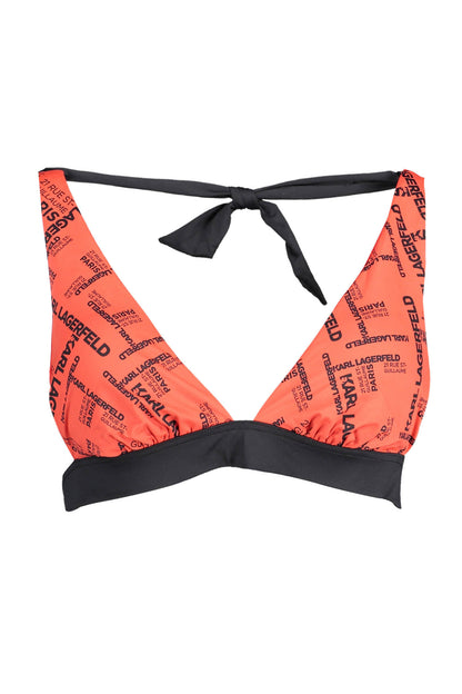 Karl Lagerfeld Beachwear Costume Parte Sopra Donna Rosso""