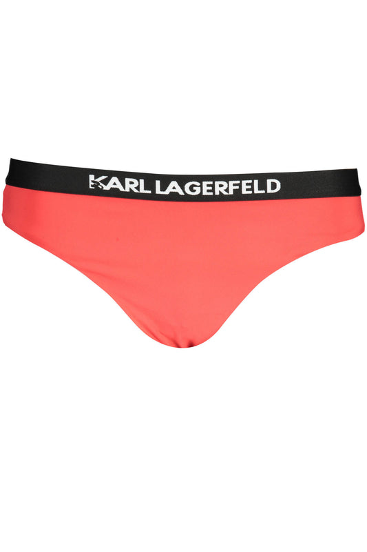 Karl Lagerfeld Beachwear Costume Parte Sotto Donna Rosso""