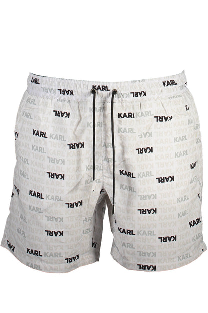 Karl Lagerfeld Beachwear Costume Parte Sotto Uomo Bianco