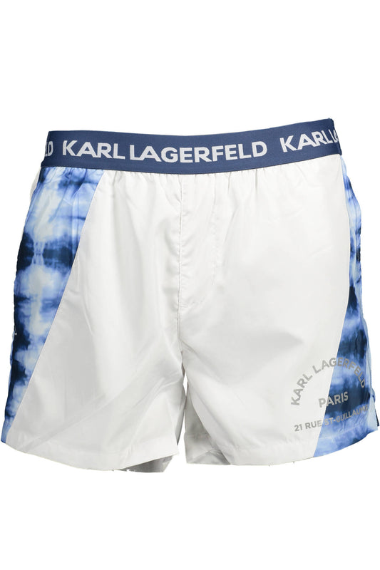 Karl Lagerfeld Beachwear Costume Parte Sotto Uomo Bianco