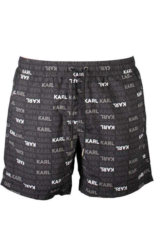 Karl Lagerfeld Beachwear Costume Parte Sotto Uomo Nero