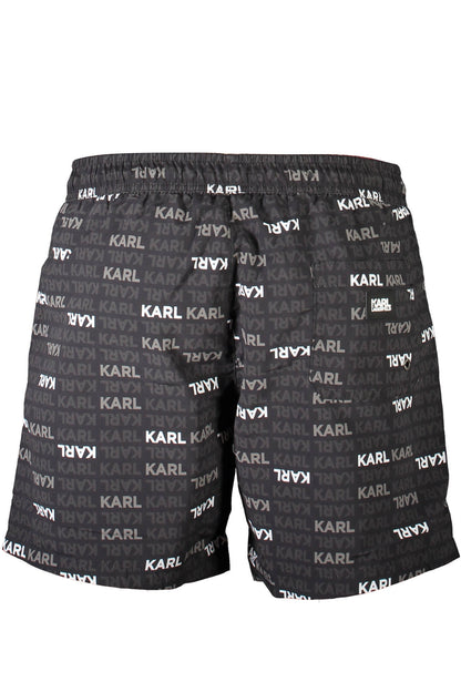 Karl Lagerfeld Beachwear Costume Parte Sotto Uomo Nero