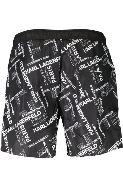 KARL LAGERFELD BEACHWEAR COSTUME PARTE SOTTO UOMO NERO