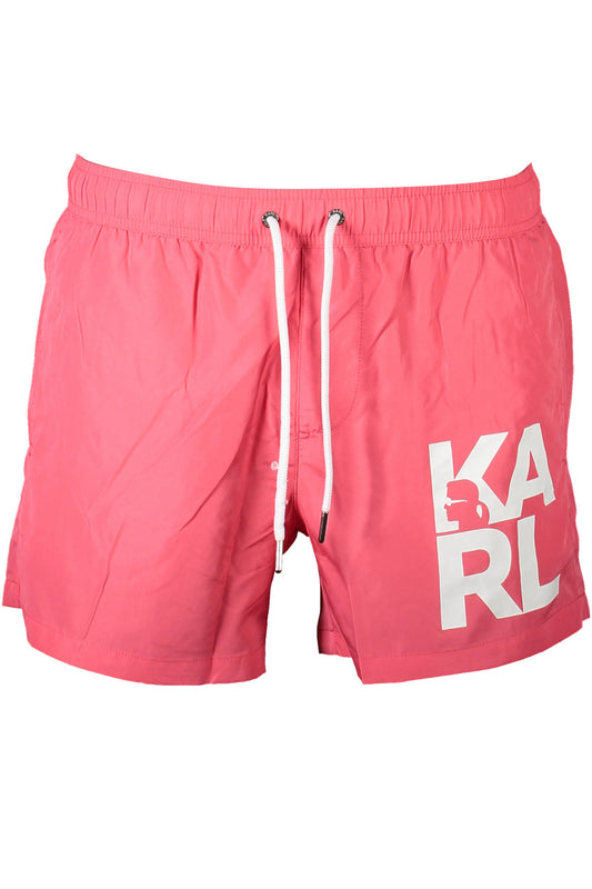 Karl Lagerfeld Beachwear Costume Parte Sotto Uomo Rosa