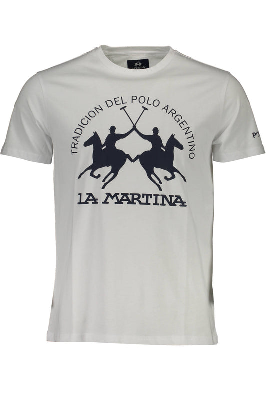 LA MARTINA T-SHIRT MANICHE CORTE UOMO BIANCO