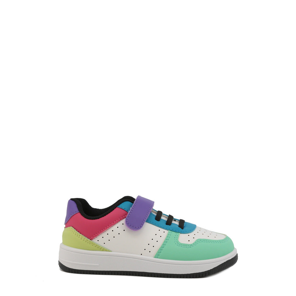Gelbe und lila Sneakers Shone 002-002