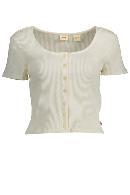 LEVI'S T-SHIRT MANICHE CORTE DONNA BIANCO""