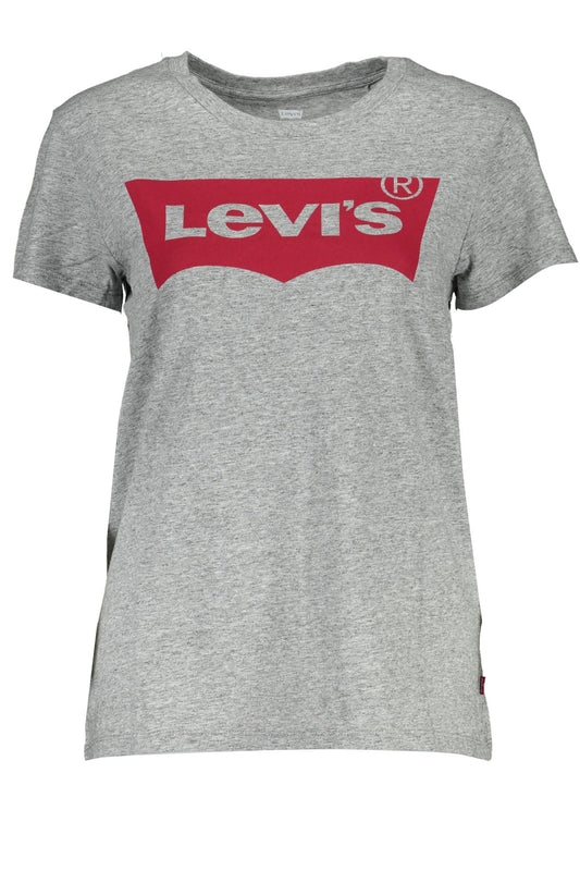 LEVI'S T-SHIRT MANICHE CORTE DONNA GRIGIO