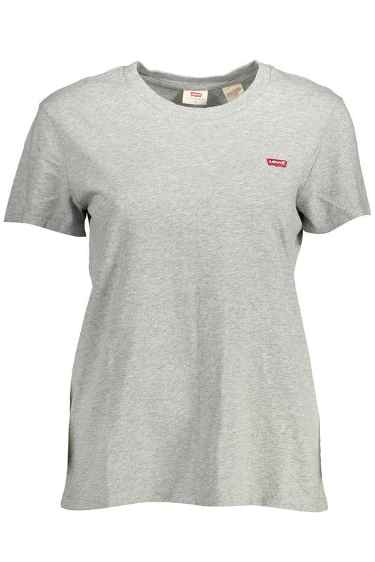 LEVI'S T-SHIRT MANICHE CORTE DONNA GRIGIO